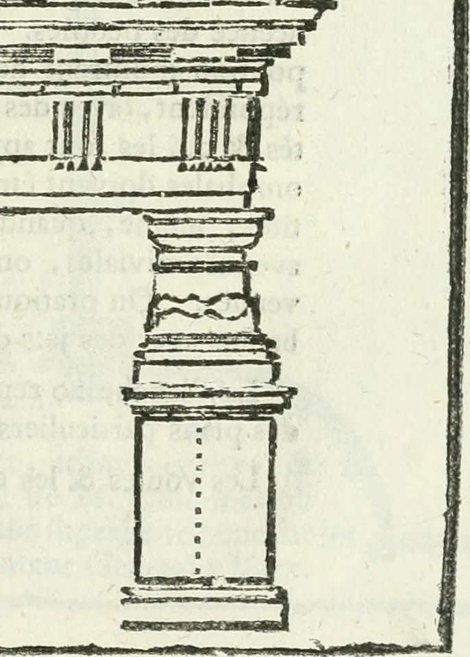 An illustration from Traité d'architecture, ou, Proportions des trois ordres grecs : sur un module de douze parties, 1768, leaf 116