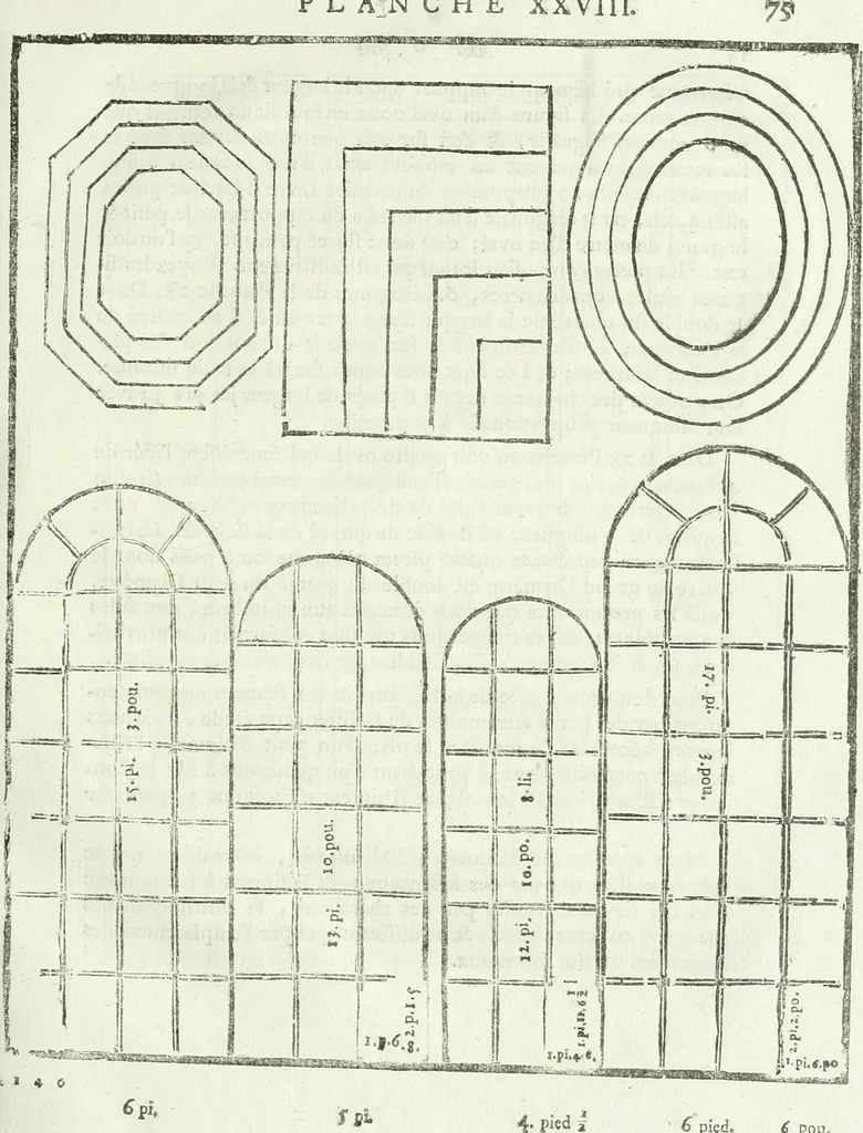 An illustration from Traité d'architecture, ou, Proportions des trois ordres grecs : sur un module de douze parties, 1768, leaf 136
