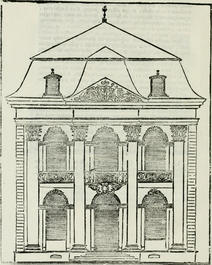 An illustration from Traité d'architecture, ou, Proportions des trois ordres grecs : sur un module de douze parties, 1768, leaf 159