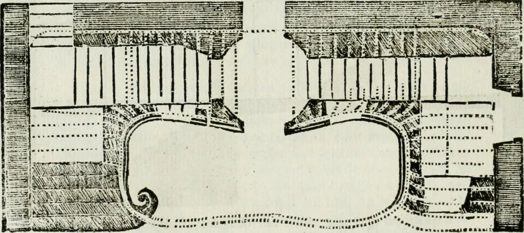 An illustration from Traité d'architecture, ou, Proportions des trois ordres grecs : sur un module de douze parties, 1768, leaf 167
