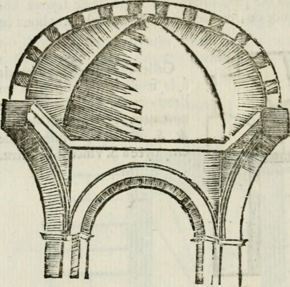 An illustration from Traité d'architecture, ou, Proportions des trois ordres grecs : sur un module de douze parties, 1768, leaf 201