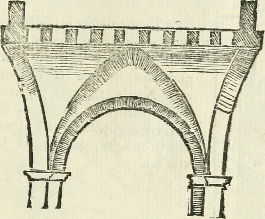 An illustration from Traité d'architecture, ou, Proportions des trois ordres grecs : sur un module de douze parties, 1768, leaf 202