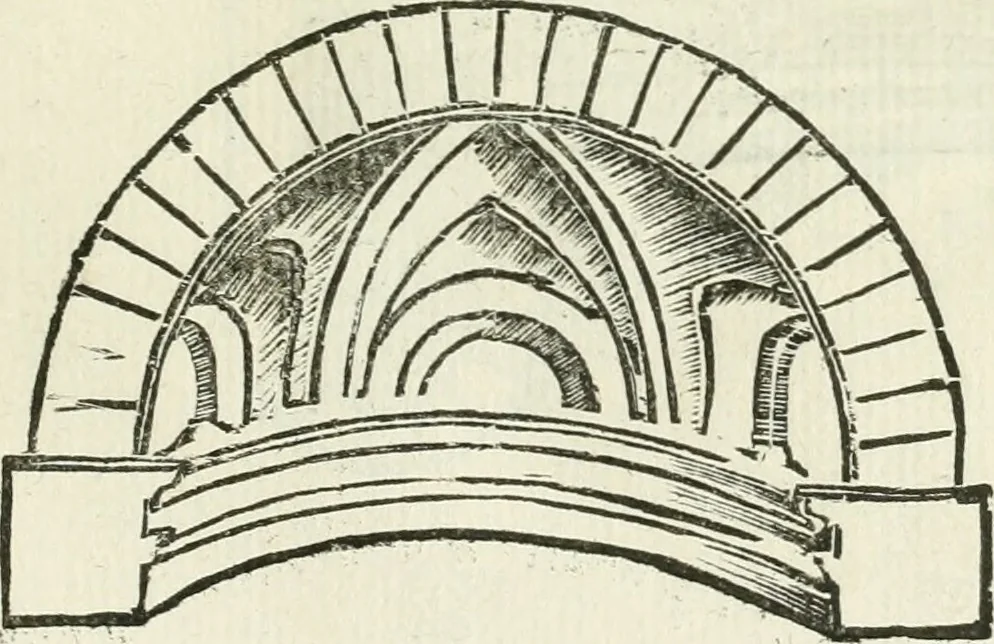 An illustration from Traité d'architecture, ou, Proportions des trois ordres grecs : sur un module de douze parties, 1768, leaf 204