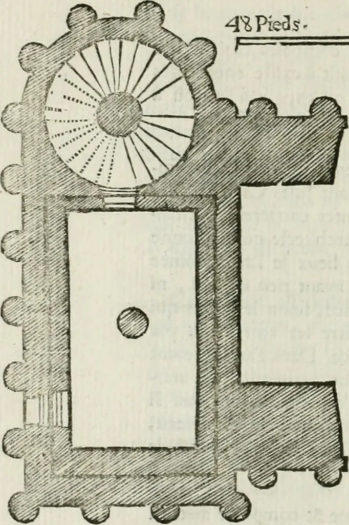 An illustration from Traité d'architecture, ou, Proportions des trois ordres grecs : sur un module de douze parties, 1768, leaf 211