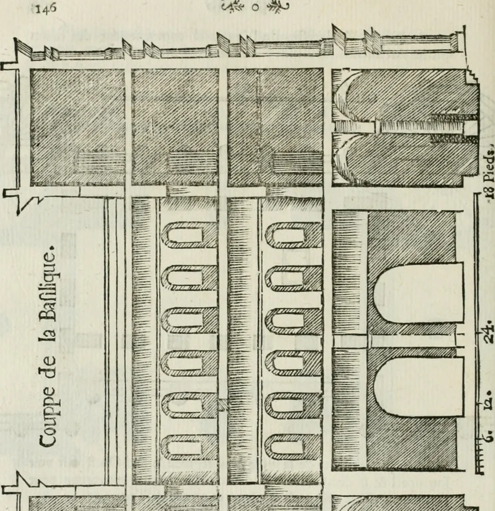 An illustration from Traité d'architecture, ou, Proportions des trois ordres grecs : sur un module de douze parties, 1768, leaf 213