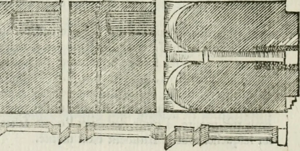 An illustration from Traité d'architecture, ou, Proportions des trois ordres grecs : sur un module de douze parties, 1768, leaf 213