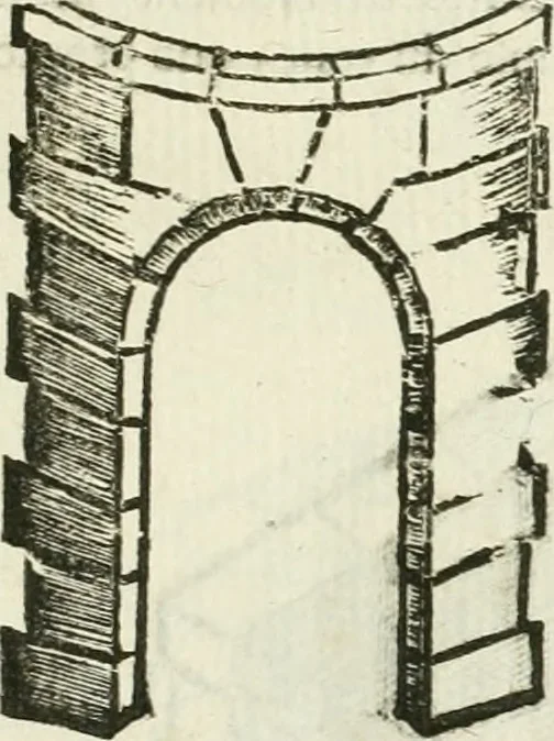 An illustration from Traité d'architecture, ou, Proportions des trois ordres grecs : sur un module de douze parties, 1768, leaf 218
