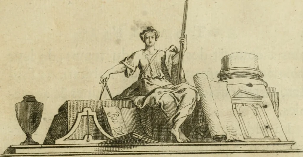 An illustration from Traité d'architecture : avec des remarques et des observations tres-utiles pour les jeunes gens, qui veulent s'appliquer à ce bel art, 1714, leaf 12
