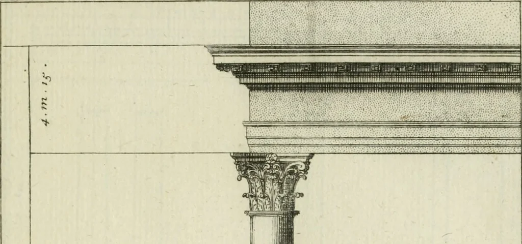 An illustration from Traité d'architecture : avec des remarques et des observations tres-utiles pour les jeunes gens, qui veulent s'appliquer à ce bel art, 1714, leaf 134