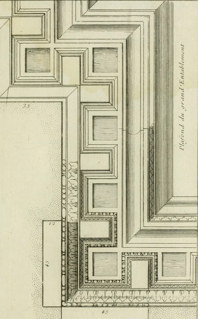 An illustration from Traité d'architecture : avec des remarques et des observations tres-utiles pour les jeunes gens, qui veulent s'appliquer à ce bel art, 1714, leaf 214
