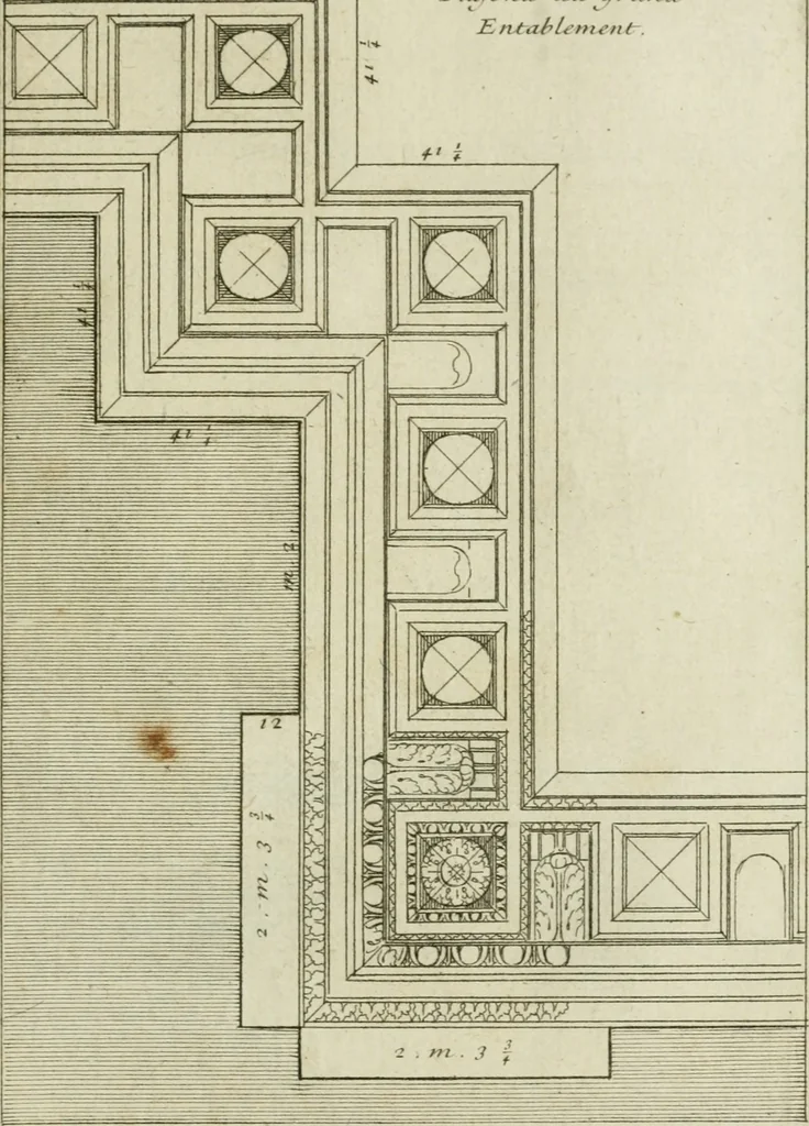 An illustration from Traité d'architecture : avec des remarques et des observations tres-utiles pour les jeunes gens, qui veulent s'appliquer à ce bel art, 1714, leaf 236