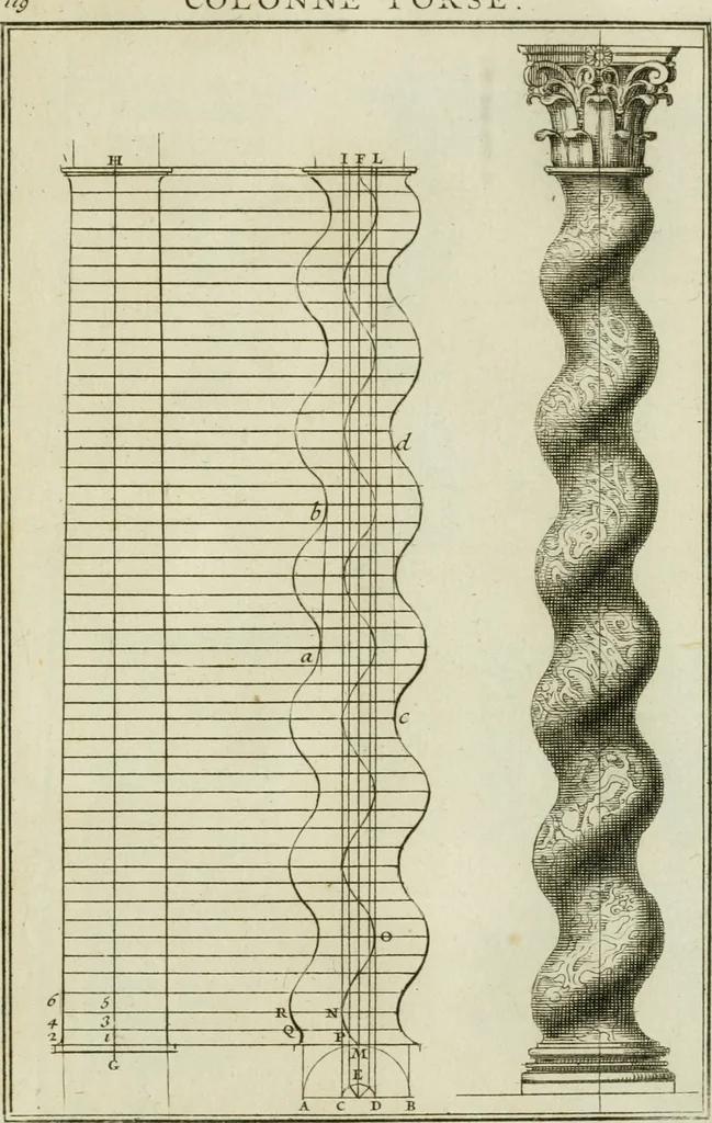 An illustration from Traité d'architecture : avec des remarques et des observations tres-utiles pour les jeunes gens, qui veulent s'appliquer à ce bel art, 1714, leaf 244