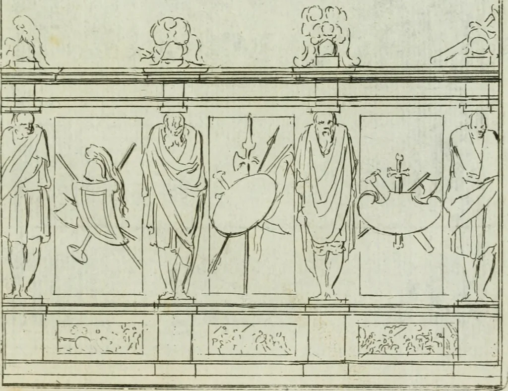 An illustration from Traité d'architecture : avec des remarques et des observations tres-utiles pour les jeunes gens, qui veulent s'appliquer à ce bel art, 1714, leaf 248