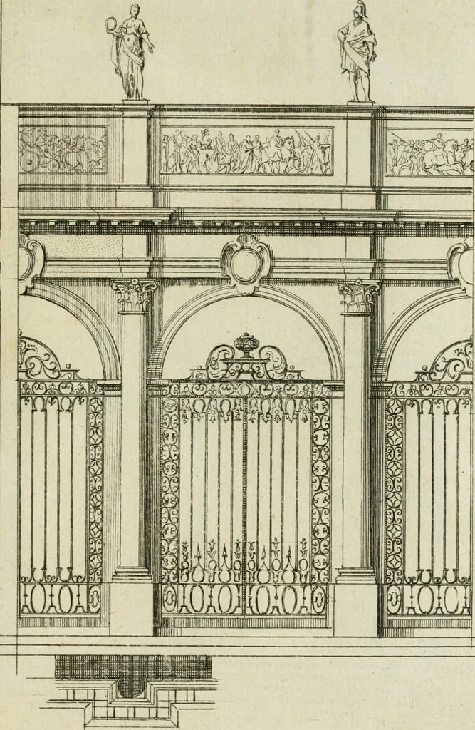 An illustration from Traité d'architecture : avec des remarques et des observations tres-utiles pour les jeunes gens, qui veulent s'appliquer à ce bel art, 1714, leaf 254