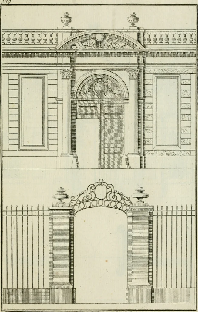 An illustration from Traité d'architecture : avec des remarques et des observations tres-utiles pour les jeunes gens, qui veulent s'appliquer à ce bel art, 1714, leaf 284
