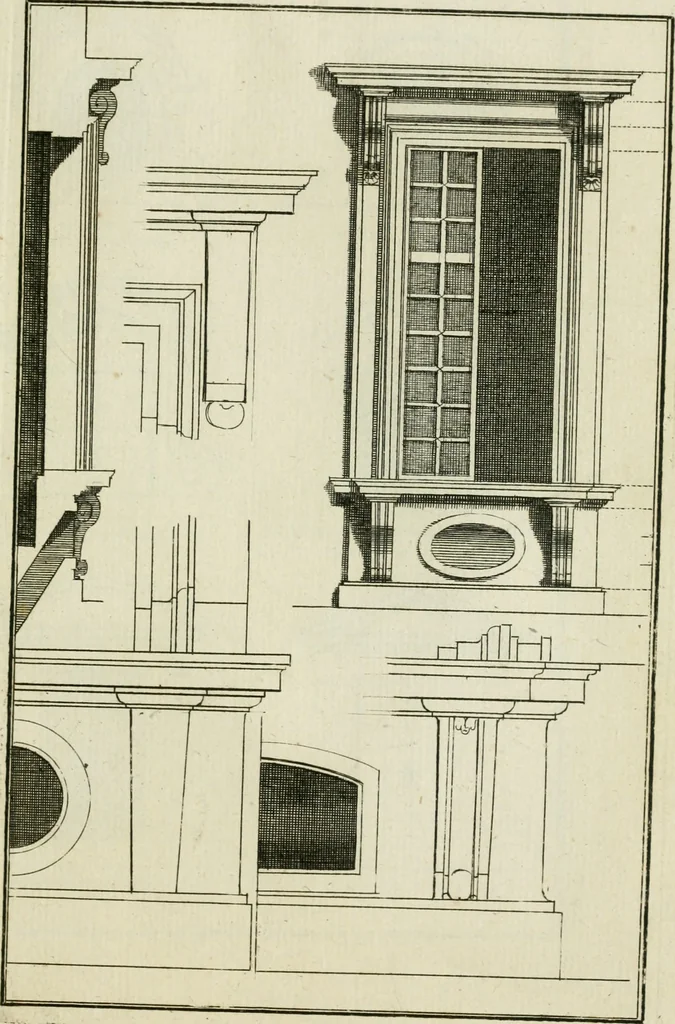 An illustration from Traité d'architecture : avec des remarques et des observations tres-utiles pour les jeunes gens, qui veulent s'appliquer à ce bel art, 1714, leaf 296
