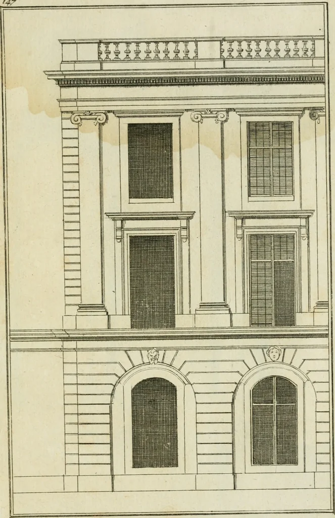 An illustration from Traité d'architecture : avec des remarques et des observations tres-utiles pour les jeunes gens, qui veulent s'appliquer à ce bel art, 1714, leaf 300