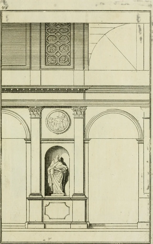 An illustration from Traité d'architecture : avec des remarques et des observations tres-utiles pour les jeunes gens, qui veulent s'appliquer à ce bel art, 1714, leaf 314
