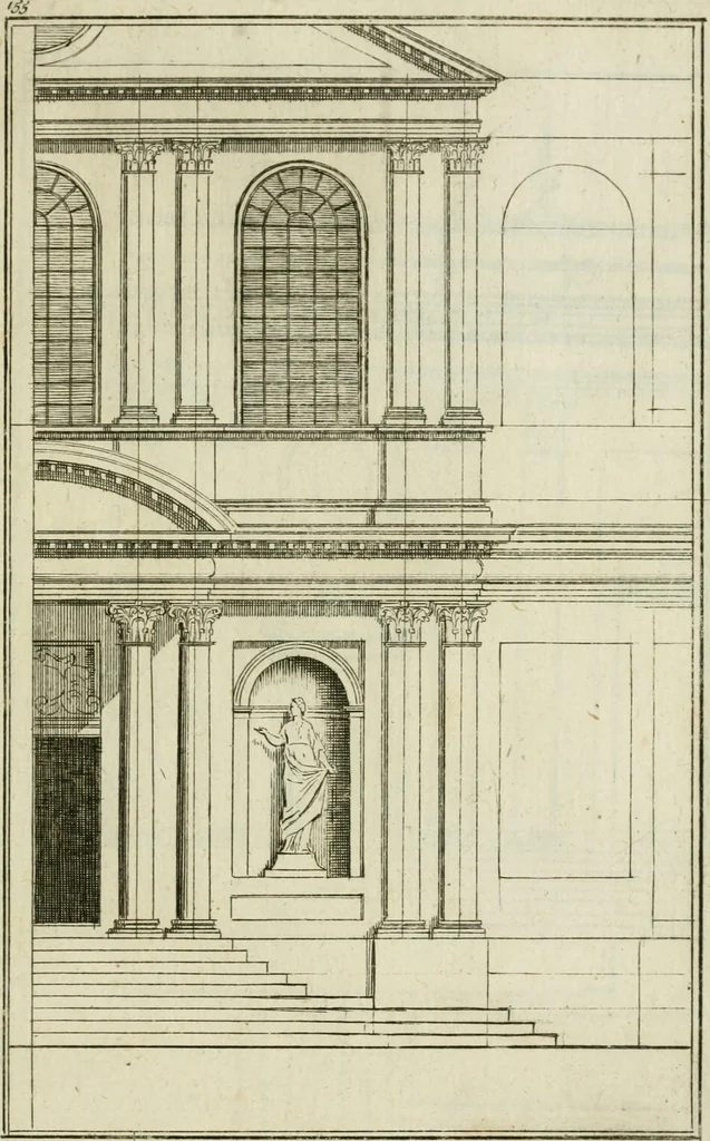 An illustration from Traité d'architecture : avec des remarques et des observations tres-utiles pour les jeunes gens, qui veulent s'appliquer à ce bel art, 1714, leaf 316