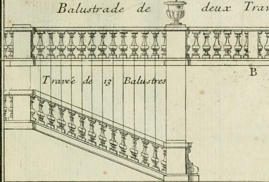An illustration from Traité d'architecture : avec des remarques et des observations tres-utiles pour les jeunes gens, qui veulent s'appliquer à ce bel art, 1714, leaf 320