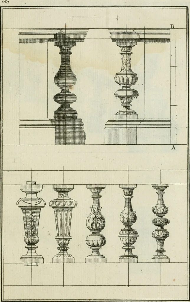 An illustration from Traité d'architecture : avec des remarques et des observations tres-utiles pour les jeunes gens, qui veulent s'appliquer à ce bel art, 1714, leaf 326
