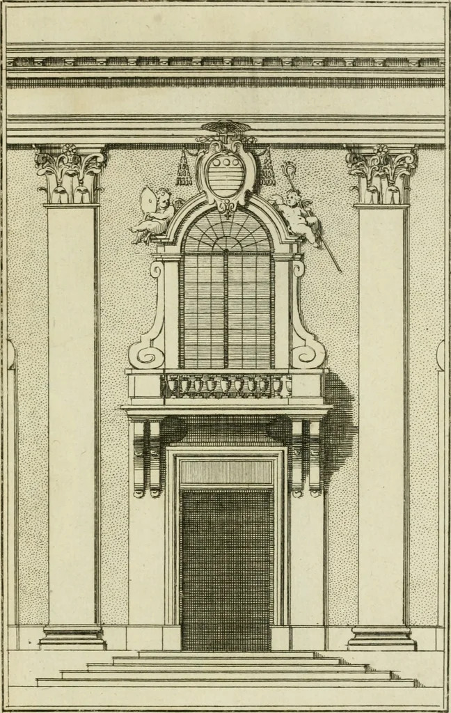 An illustration from Traité d'architecture : avec des remarques et des observations tres-utiles pour les jeunes gens, qui veulent s'appliquer à ce bel art, 1714, leaf 338