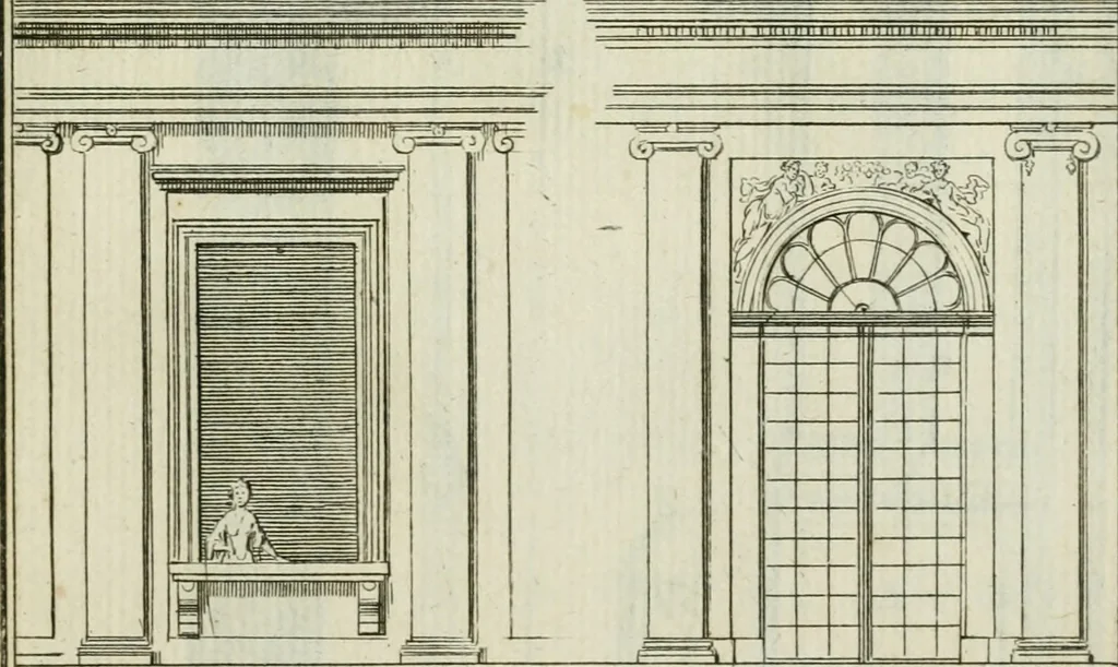 An illustration from Traité d'architecture : avec des remarques et des observations tres-utiles pour les jeunes gens, qui veulent s'appliquer à ce bel art, 1714, leaf 342