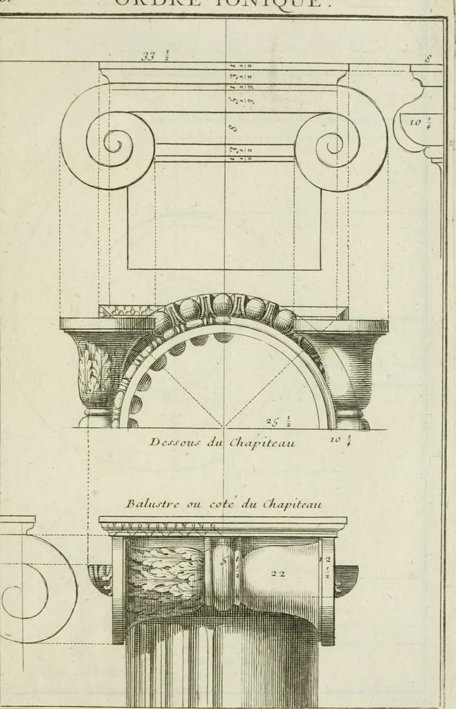 An illustration from Traité d'architecture : avec des remarques et des observations tres-utiles pour les jeunes gens, qui veulent s'appliquer à ce bel art, 1714, leaf 80