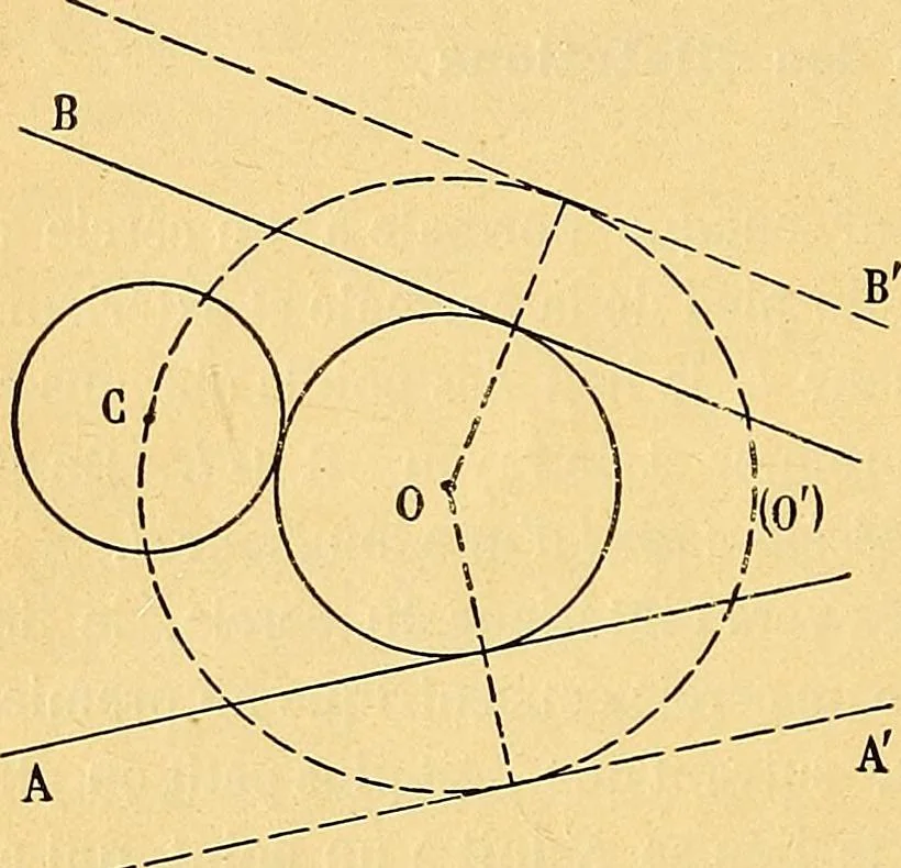 An illustration from Traite de geometrie, 1903, leaf 101