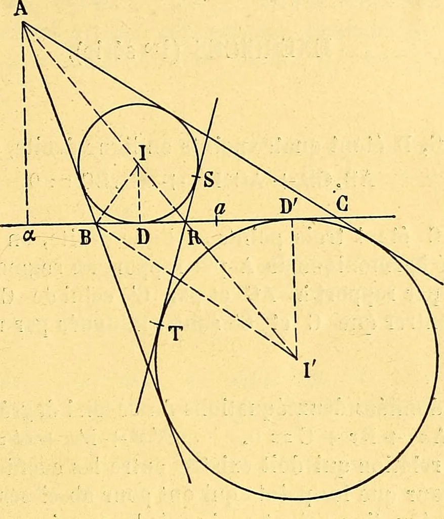 An illustration from Traite de geometrie, 1903, leaf 114