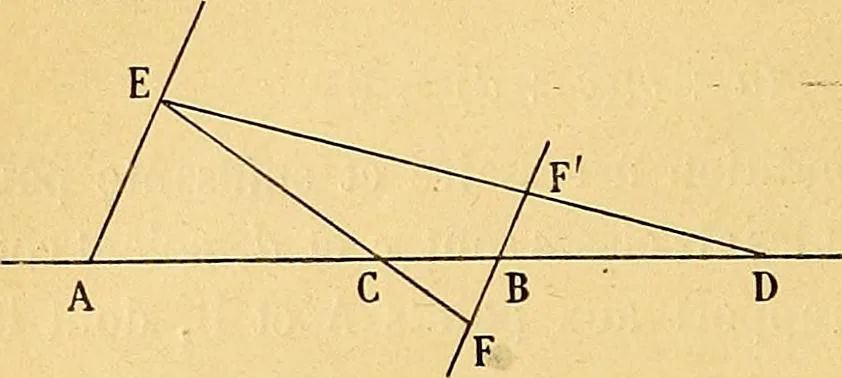An illustration from Traite de geometrie, 1903, leaf 19