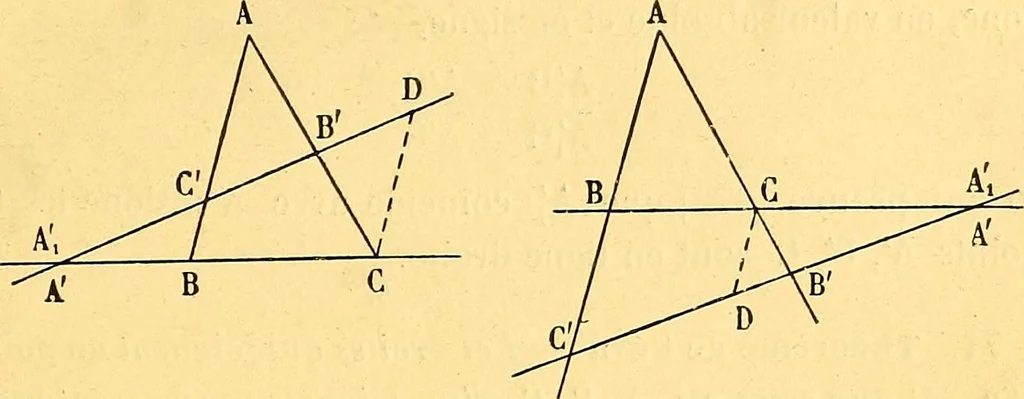An illustration from Traite de geometrie, 1903, leaf 54