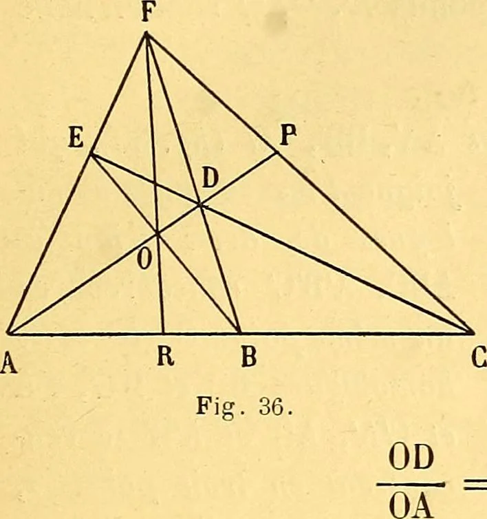 An illustration from Traite de geometrie, 1903, leaf 58