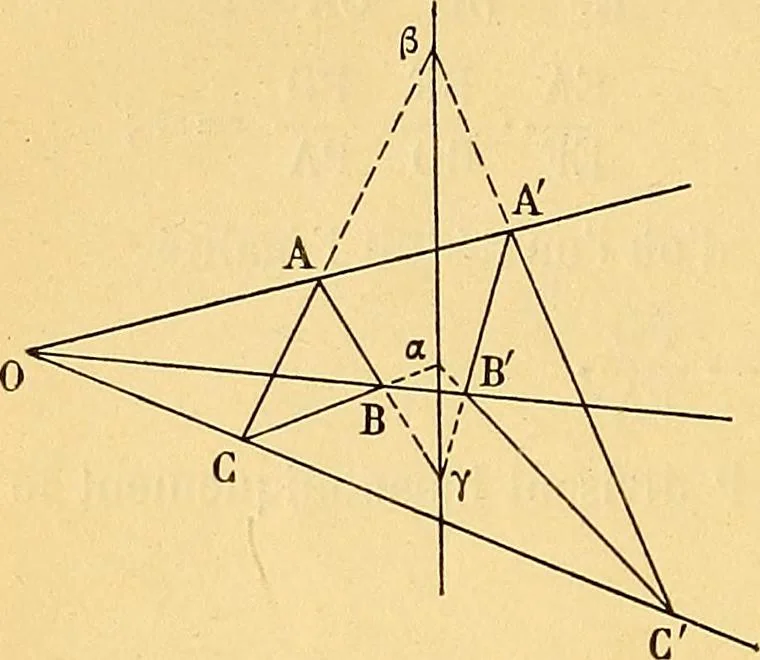 An illustration from Traite de geometrie, 1903, leaf 59