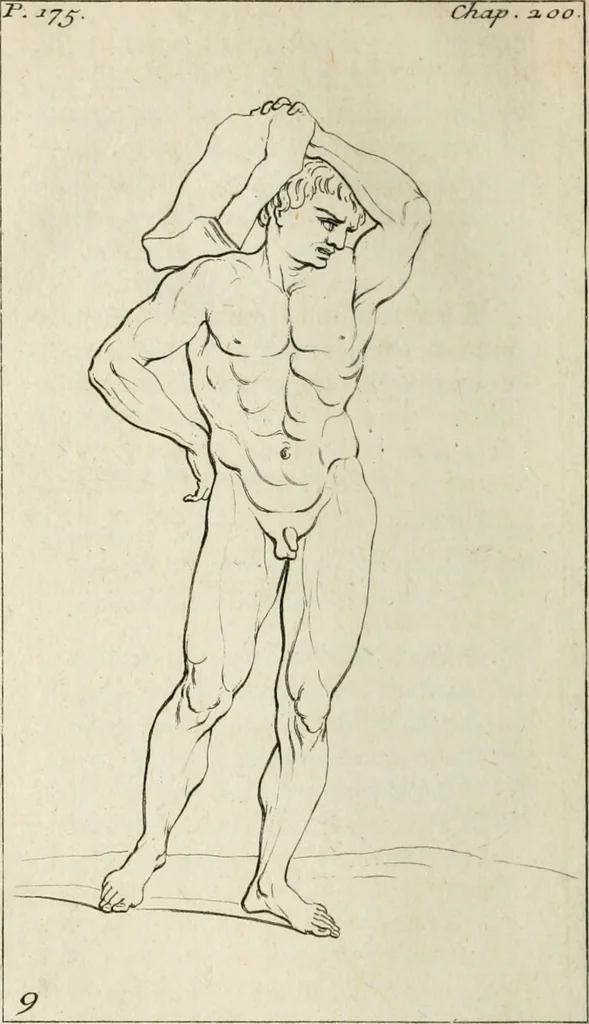 An illustration from Traité de la peinture, 1716, leaf 279