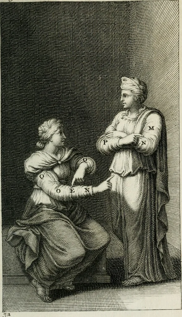 An illustration from Traité de la peinture, 1716, leaf 460