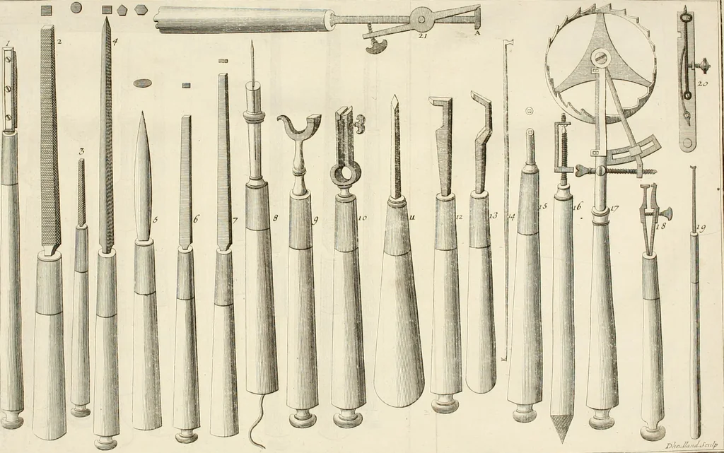 An illustration from Traité de l'horlogerie, méchanique et pratique : approuvé par l'Academie royale des sciences, 1741, leaf 227