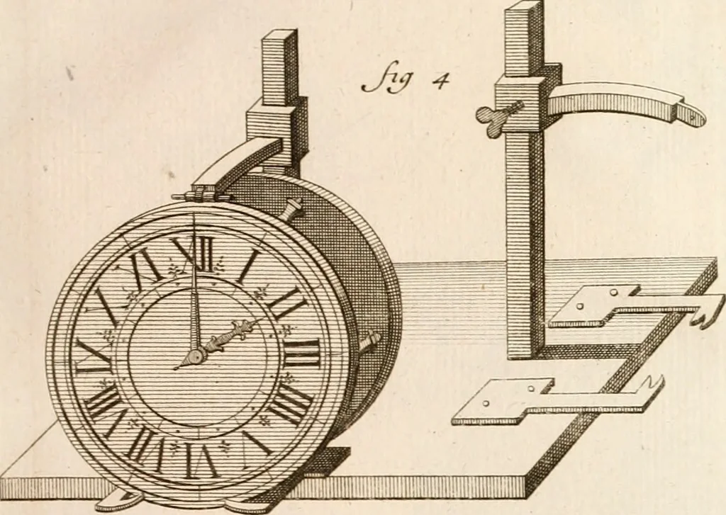 An illustration from Traité de l'horlogerie, méchanique et pratique : approuvé par l'Academie royale des sciences, 1741, leaf 236