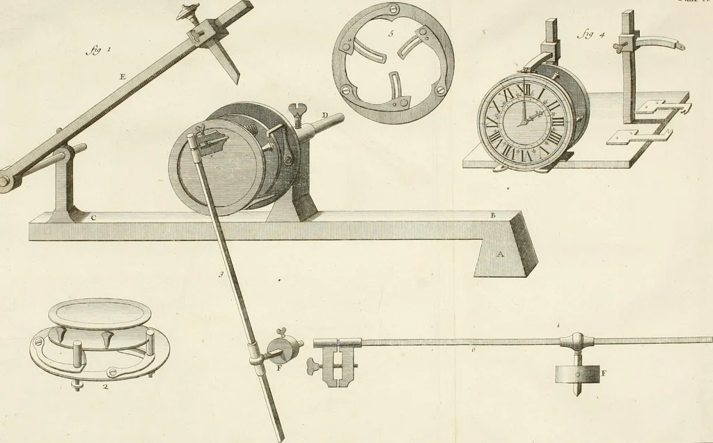An illustration from Traité de l'horlogerie, méchanique et pratique : approuvé par l'Academie royale des sciences, 1741, leaf 237