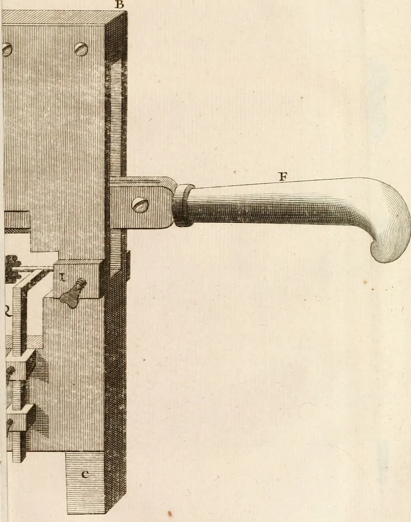 An illustration from Traité de l'horlogerie, méchanique et pratique : approuvé par l'Academie royale des sciences, 1741, leaf 240