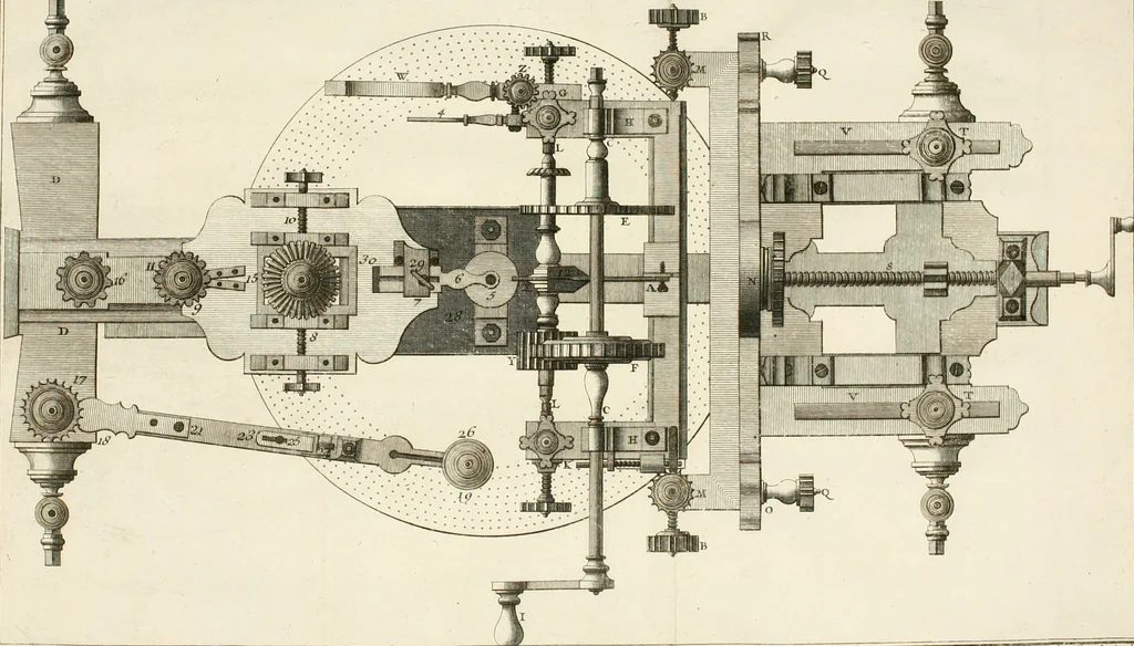 An illustration from Traité de l'horlogerie, méchanique et pratique : approuvé par l'Academie royale des sciences, 1741, leaf 251