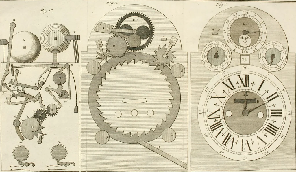 An illustration from Traité de l'horlogerie, méchanique et pratique : approuvé par l'Academie royale des sciences, 1741, leaf 271