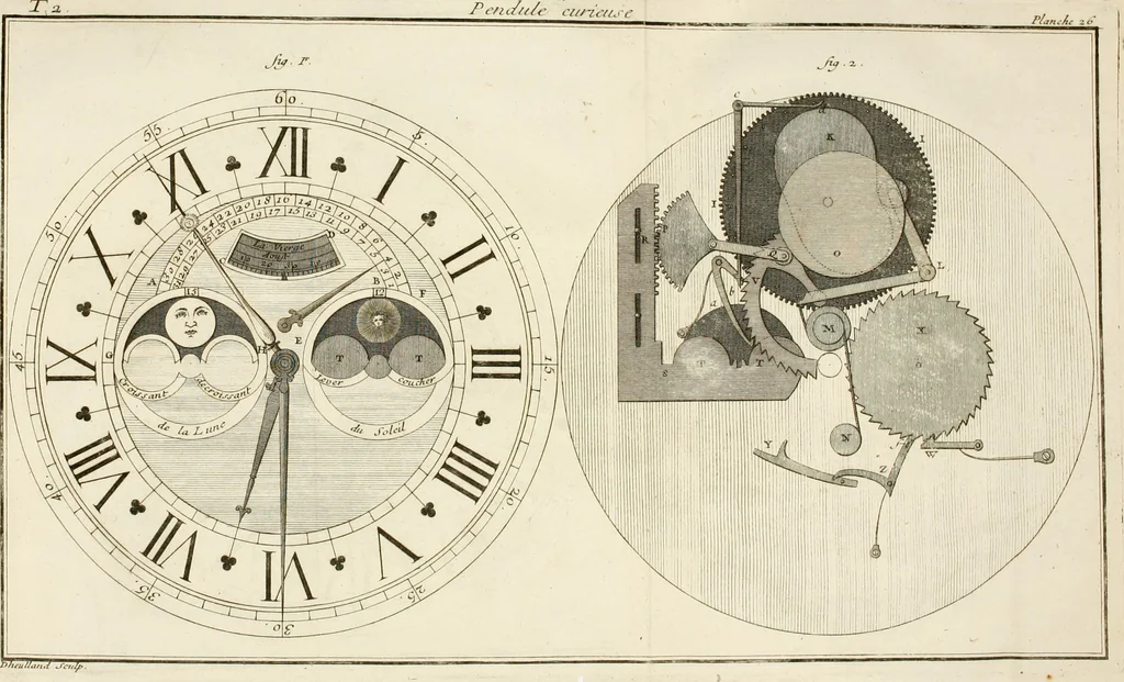 An illustration from Traité de l'horlogerie, méchanique et pratique : approuvé par l'Academie royale des sciences, 1741, leaf 283