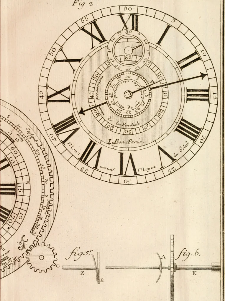 An illustration from Traité de l'horlogerie, méchanique et pratique : approuvé par l'Academie royale des sciences, 1741, leaf 286