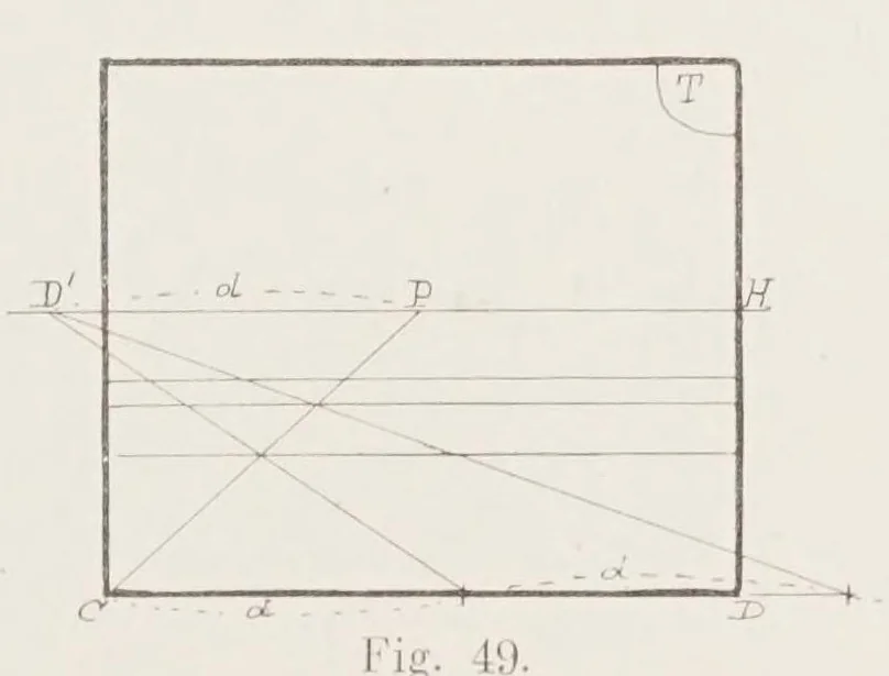 An illustration from Traité de perspective pittoresque, 1913, leaf 69