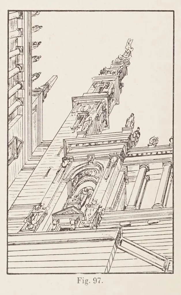 An illustration from Traité de perspective pittoresque, 1913, leaf 188