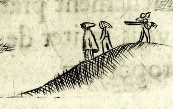 An illustration from Traité des feux artificiels pour la guerre et pour la recreation : auec plusieurs belles obseruations, abregez de geometrie, fortifications, horloges solairs, & exemples d'arithmetique, 1640, leaf 165