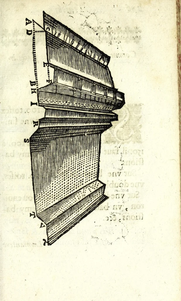 An illustration from Traité des feux artificiels pour la guerre et pour la recreation : auec plusieurs belles obseruations, abregez de geometrie, fortifications, horloges solairs, & exemples d'arithmetique, 1640, leaf 209