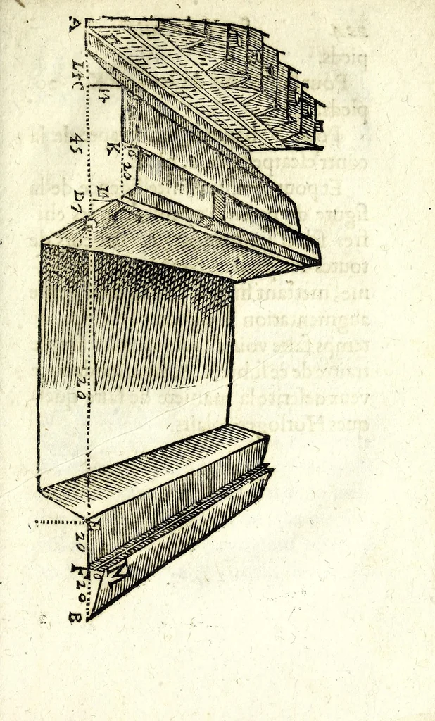 An illustration from Traité des feux artificiels pour la guerre et pour la recreation : auec plusieurs belles obseruations, abregez de geometrie, fortifications, horloges solairs, & exemples d'arithmetique, 1640, leaf 237