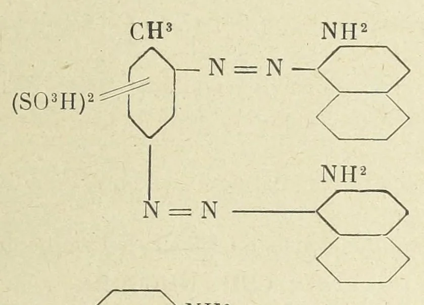 An illustration from Traité des matières colorantes organiques et de leurs diverses applications, 1922, leaf 125